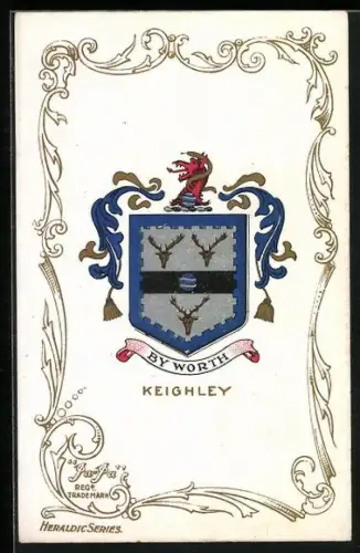 Künstler-AK Keighley Coat of Arms