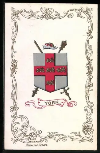 Künstler-AK York Coat of Arms