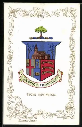 Künstler-AK Stoke Newington Coat of Arms