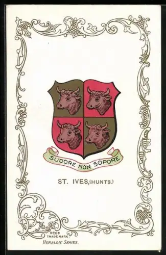Künstler-AK St. Ives Coat of Arms