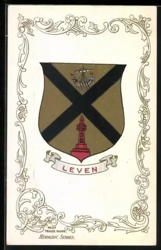 Künstler-AK Leven Coat of Arms
