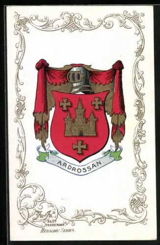 Künstler-AK Arddrossan Coat of Arms