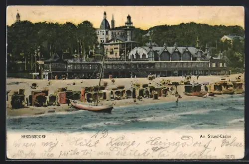 AK Heringsdorf / Ostseebad, Blick auf das Strand-Casino