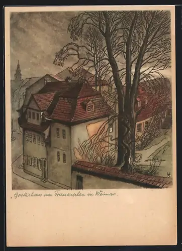 AK Weimar / Thüringen, Goethehaus am Frauenplan
