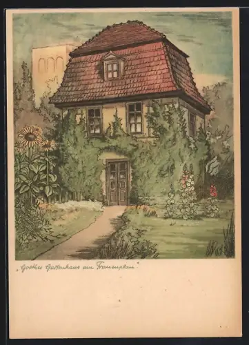 AK Weimar / Thüringen, Goethes Gartenhaus am Fraunplau