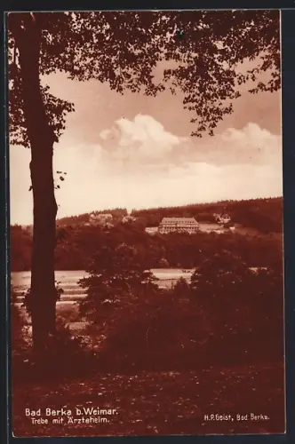 AK Bad Berka b. Weimar, Trebe mit Ärzteheim