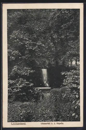 AK Louisenlund, Wasserfall bei der Kapelle