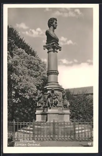 AK Rendsburg, Lornsen-Denkmal