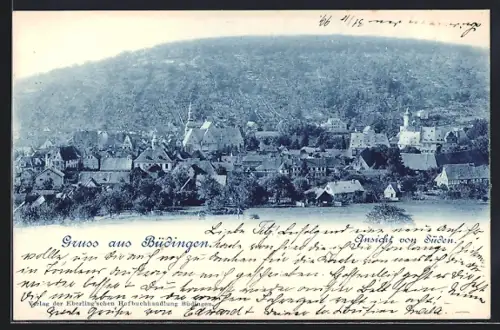 AK Büdingen / Oberhessen, Teilansicht von Süden