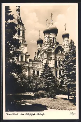AK Karlsbad, Russische Kirche