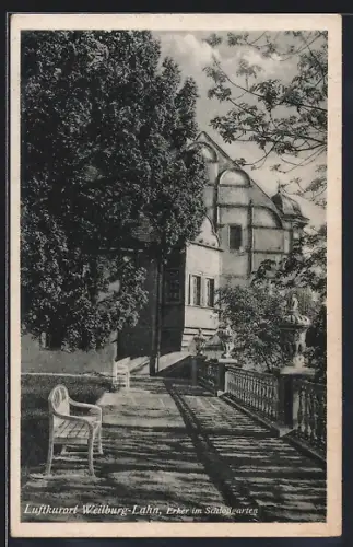 AK Weilburg-Lahn, Erker im Schlossgarten