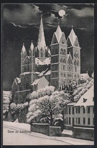 AK Limburg / Lahn, Dom im Winter
