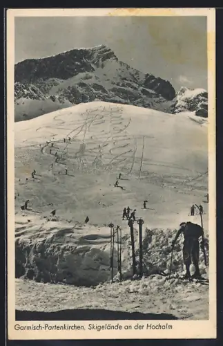 AK Garmisch-Patenkirchen, Skigelände an der Hochalm