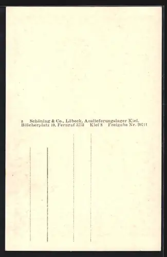 AK Kiel, Rathaus mit Vorplatz