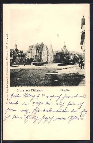 AK Büdingen / Oberhessen, Partie am Mühltor