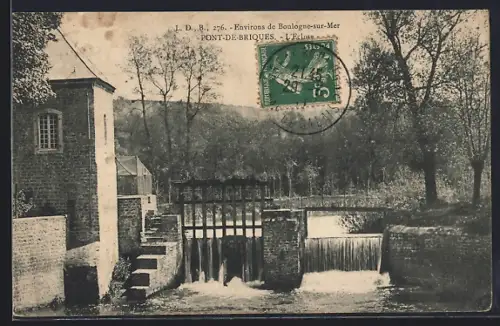 AK Pont-de-Briques, L`Écluse et paysage environnant