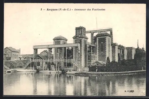 AK Arques /P.-de-C., Ascenseur des Fontinettes
