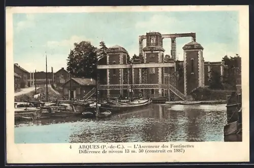 AK Arques /P.-de-C., L`Ascenseur des Fontinettes