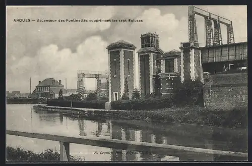AK Arques, Ascenseur des Fontinettes supprimant les sept Écluses
