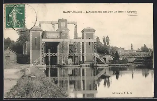 AK Saint-Omer, L`Ascenseur des Fontinettes à Arques