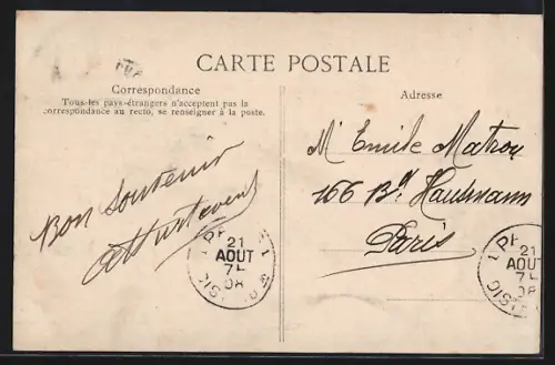 AK Arques, Les sept Écluses, vue prise du haut