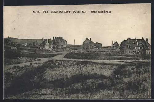 AK Hardelot /P.-de-C., Vue Générale des maisons et des champs environnants