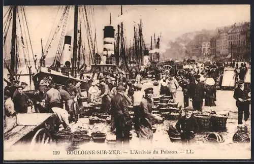 AK Boulogne-sur-Mer, L`Arrivée du Poisson