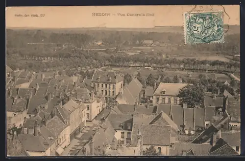 AK Hesdin, Vue Générale, Sud