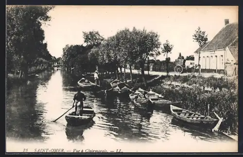 AK Saint-Omer, Vue à Clairmarais