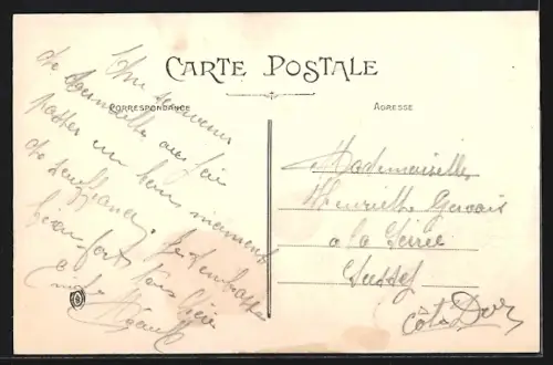 AK Vermelles, Le Chateau de la Brasserie en ruines, La Guerre dans le Nord