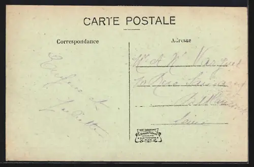 AK Saint-Pol-sur-Ternoise, rue d'Arras et Fonts-Viviers, vue prise de la gare