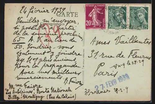 AK Wingles, Ruines de l`Eglise après la Guerre