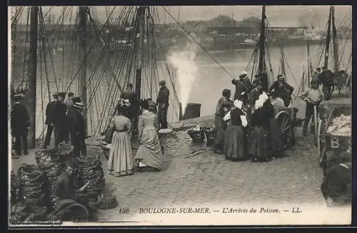 AK Boulogne-sur-Mer, L`Arrivée du Poisson