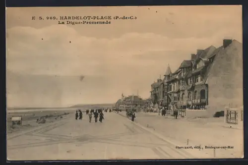 AK Hardelot-Page, La Digue-Promenade