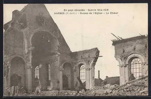 AK Harnes, Ruines de l`Eglise Le Choeur