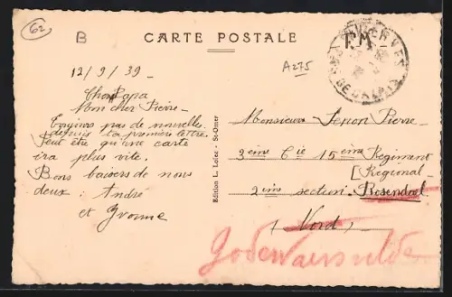 AK Wardrecques, Maison de l`Ave Maria, Un coin de la pelouse