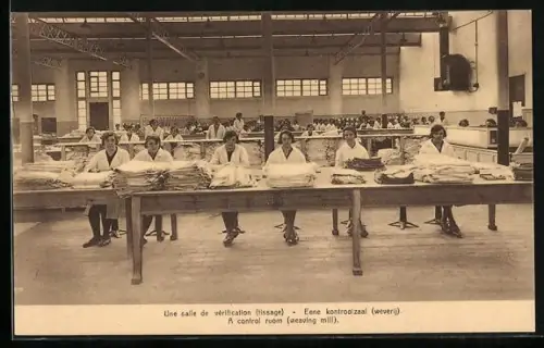 AK Saint-Gilles-lez-Termonde, Société Anonyme Flandria, Filature, Une salle de verification