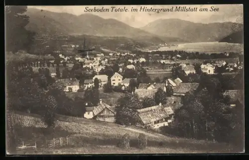 AK Seeboden, Totalansicht mit Millstatt am See