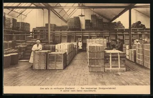 AK Saint-Gilles-lez-Termonde, Société Anonyme Flandria, Filature, Une salle de verification