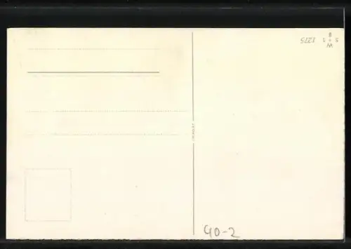 AK Dicke Frau droht Mann mit einem Nudelholz, frauenfeindlicher Humor