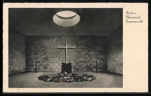 AK Berlin, Ehrenmal Unter den Linden, Aussen- und Innenansicht