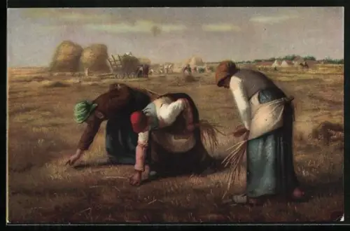 AK Drei Bäuerinnen bei der Arbeit auf dem Feld, Landwirtschaft