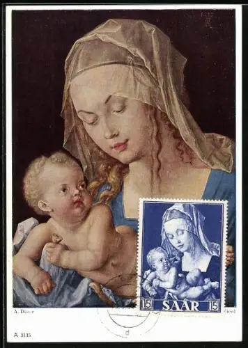 Maximum-AK Maria mit dem Kinde von Albrecht Dürer