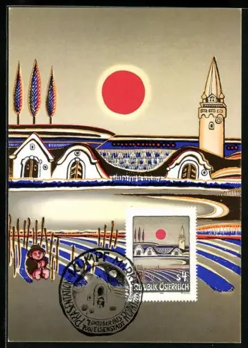 Maximum-AK Abendsonne über dem Burgenland von Gottfried Kumpf