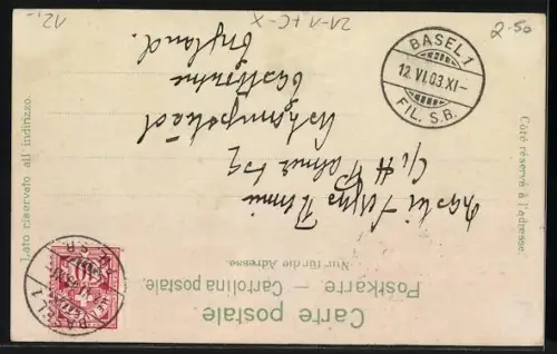 Lithographie Lac Leman, Segelboote vor Bergpanorama, Nachthimmel im Gegenlicht, Halt gegen das Licht