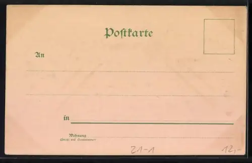 Mondschein-AK Nürnberg, Blick vom Hallerthor auf die Stadt, Halt gegen das Licht