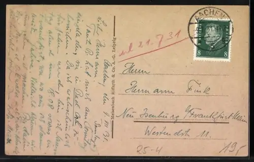 AK Mann auf einem Elektrokarren Eidechse im Speicherbetrieb