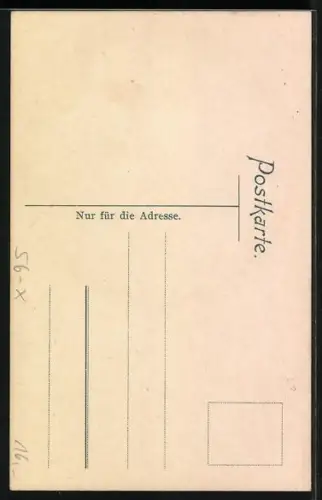 Künstler-AK Greizer-Hütte, Blick zur Berghütte in der Floite, Gletscher