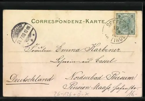 Künstler-AK Edward Harrison Compton: Seefeld, Ortsansicht mit Kirche