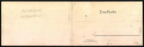 Klapp-AK Knittelfeld, Ortsansicht aus der Vogelschau